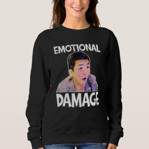 Sweatshirt Mème de dommages émotionnels mème mignon mignon ci