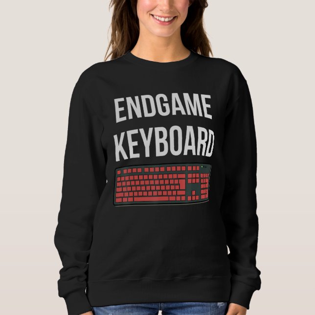 Sweatshirt Mème de jeu Pc Clavier Mécanique Endgame (Devant)
