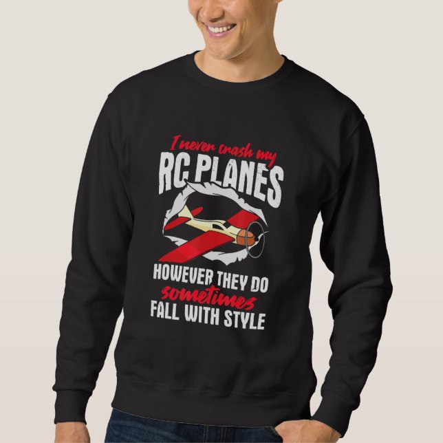 Sweatshirt Mème De Propulseur Hilarious Rc Plane Pour Un Avia (Devant)