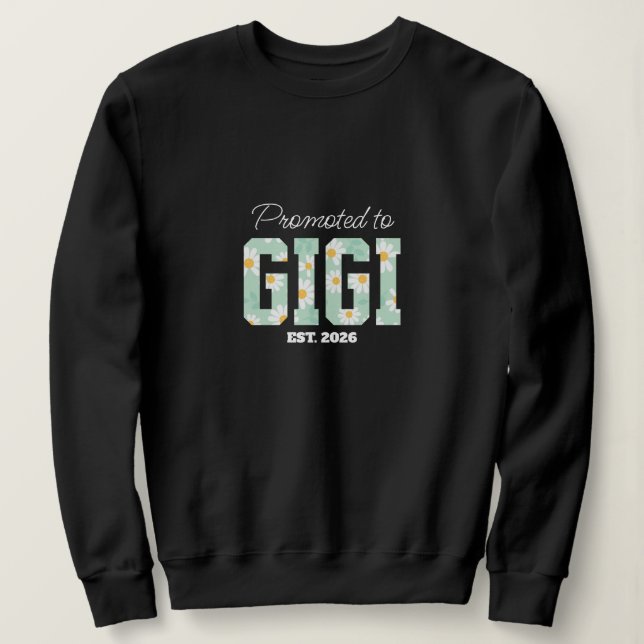 Sweatshirt Mémé florale, promue grand-mère  (Design devant)