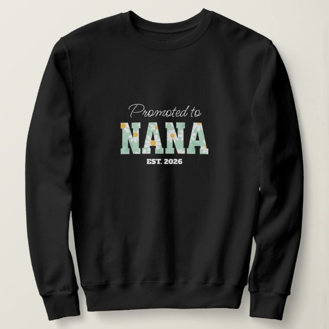 Sweatshirt Mémé Florale, Promue Mémé  (Design devant)