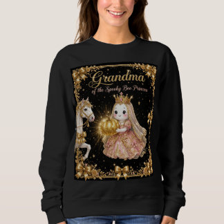 Sweatshirt Mémé le T-shirt de la princesse Spooky Boo noir or