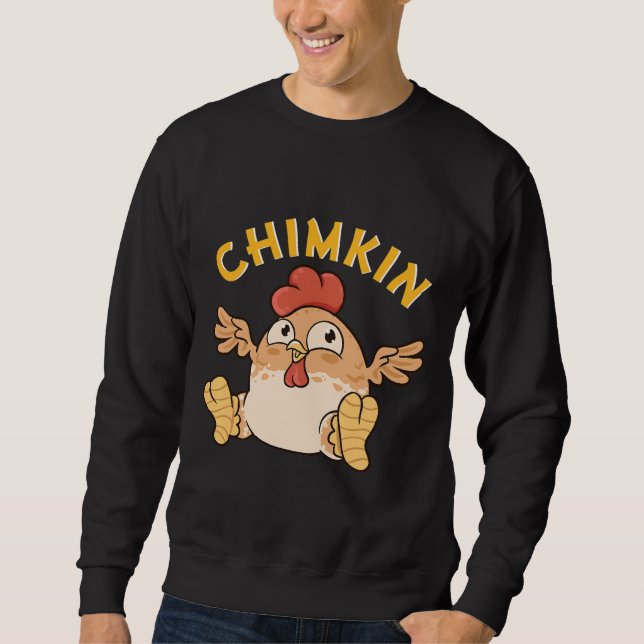 Sweatshirt Mèmes de Chimkin Fat Derpy (Devant)