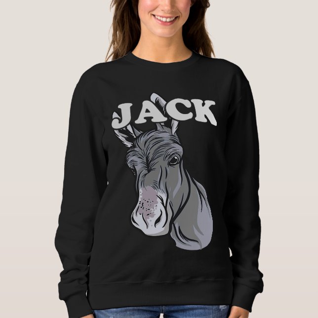 Sweatshirt Mèmes de citations d'âne drôle  Âne de jeu de mots (Devant)