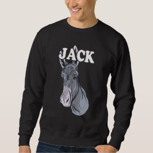 Sweatshirt Memes de l'âne drôle disant des Puns d'âne animal