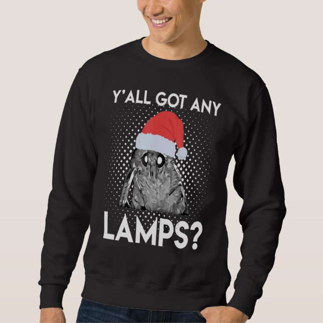 Sweatshirt Mèmes de papillons de Noël avec lampe vacances de  (Devant)
