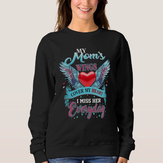 Sweatshirt Memorial Of My Mom Lives In Heaven For Daughter So (Devant)