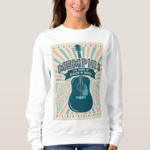 Sweatshirt Memphis, TN : Série de guitares Rock-N-Roll