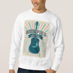 Sweatshirt Memphis, TN : Série de guitares   Rock-N-Roll
