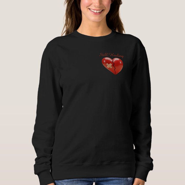 Sweatshirt Mended Heart Hoodie - Healing Through Love (Devant)