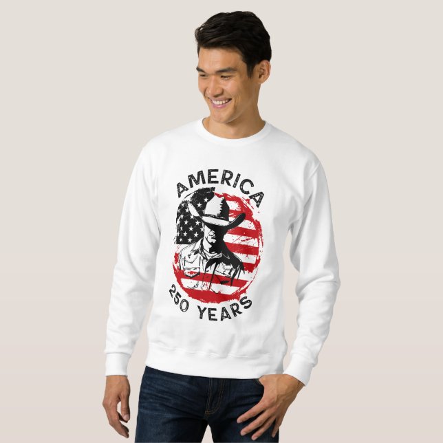 Sweatshirt Mens 250e anniversaire Amérique (Devant entier)