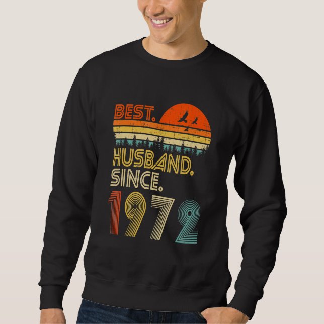 Sweatshirt Mens 50th Wedding Anniversary  Best Husband Since  (Devant)