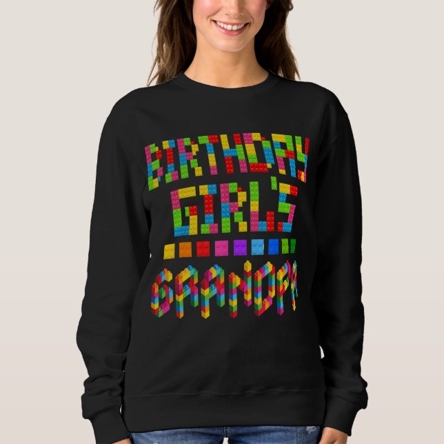 Sweatshirt Mens Bâtir Bloc De Briques Grand-Père De Fille Ann (Devant)