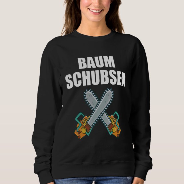 Sweatshirt Mens Baum Schubser Travailleur forestier Forêt de  (Devant)