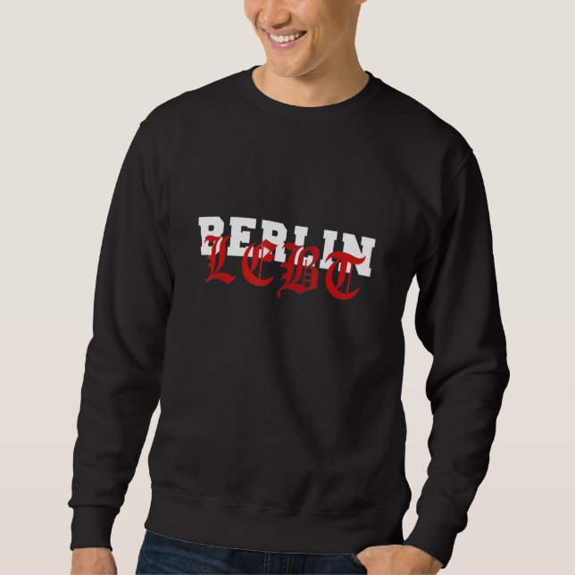Sweatshirt Mens Berlin Lebt (Devant)