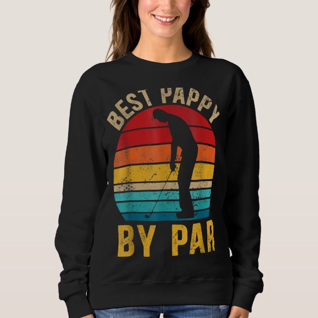 Sweatshirt Mens Best Pappy By Park Daddy Fête des pères Golf (Devant)