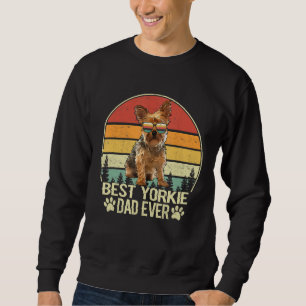 Sweatshirt Mens Best Yorkshire Terrier Papa Jamais Vintage Yo