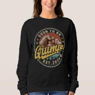 Sweatshirt Mens Bientôt Être Grumps 2023 Pour Nouveau Père Ti