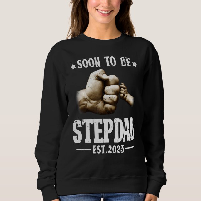 Sweatshirt Mens Bientôt Être Stepdad Annonce De Grossesse 202 (Devant)