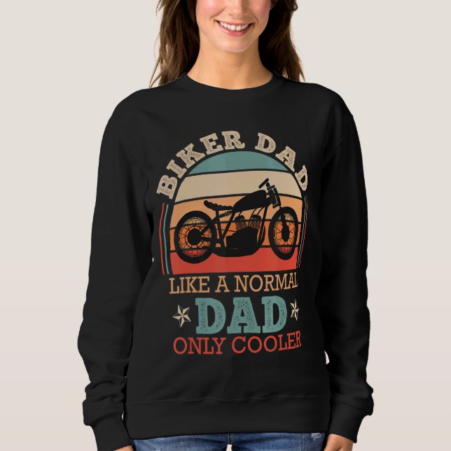 Sweatshirt Mens Biker Papa Comme Un Papa Normal Seulement Mot (Devant)