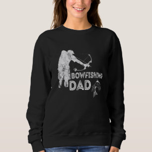 Sweatshirt Mens BowFishing Papa Bowpêchman Père Bowfisher