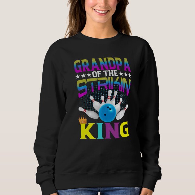 Sweatshirt Mens Bowler Grand-Père Du Strikin' King Bowling B (Devant)