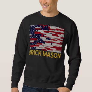 Sweatshirt Mens brique Mason brique maçonnerie de maçonnerie