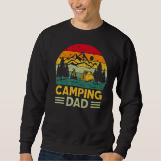 Sweatshirt Mens Camping Papa Vintage Rétro Camping Père D
