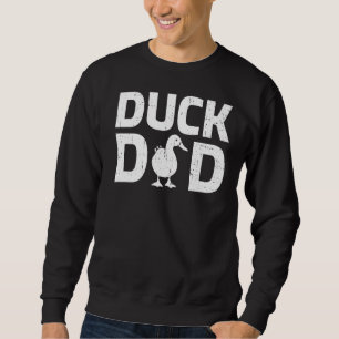 Sweatshirt Mens Canard Papa Cute Canard Animaux Retro Canard 