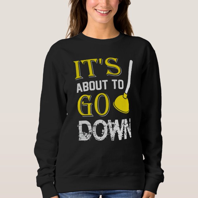 Sweatshirt Mens C'est sur le point de tomber Chauffeur Ingéni (Devant)
