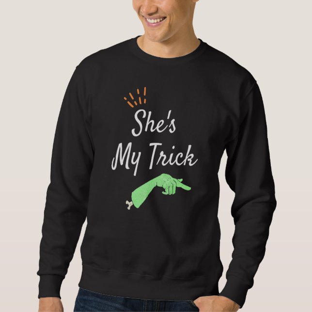 Sweatshirt Mens Chaussures Mon Trick Zombie Correspondant Cou (Devant)