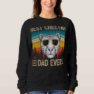 Sweatshirt Mens Cheetah Vintage Best Cheetah Papa Ever Père