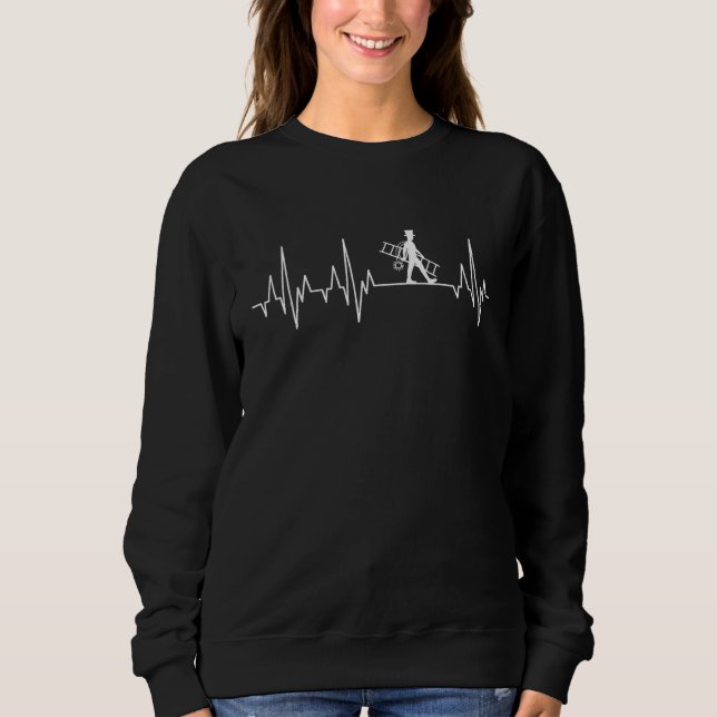 Sweatshirt Mens Chimney Balayage Coeur Chimney Balayeur Ecg F (Devant)