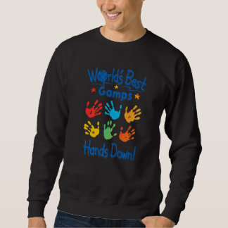 Sweatshirt Mens Colorful Little Hands Worldu2019s Best Gamps