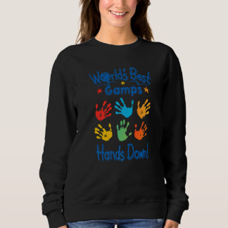 Sweatshirt Mens Colorful Little Hands Worldu2019s Best Gamps