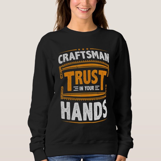 Sweatshirt Mens Craftsman Trust In Your Hands Electricians Ha (Devant)