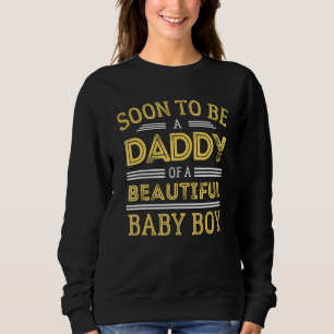 Sweatshirt Mens Cute Papa Pour Être Baby Boy First Fête des p