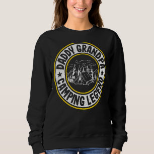 Sweatshirt Mens Daddy Grand-pa Camping Legend Rv Camper Papa