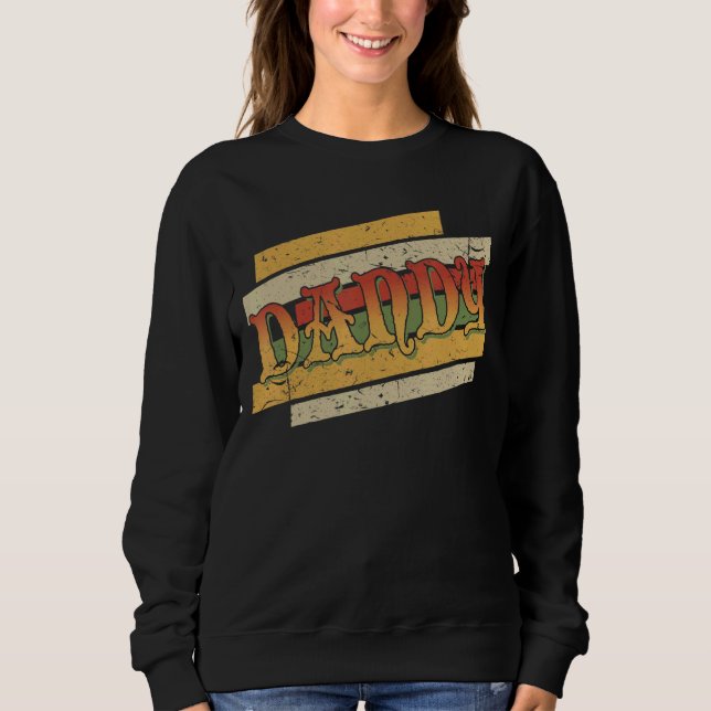 Sweatshirt Mens Dandy Retro Vintage Stepdad Stepdad (Devant)