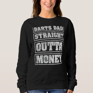 Sweatshirt Mens Darts Papa droit devant l'argent Darts Père