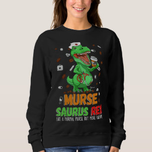 Sweatshirt Mens Dinosaur Scrub Nurse Life Café Rn Murse Nu