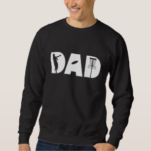 Sweatshirt Mens Disque Golf Papa Sport Frolf Frisbee les anné