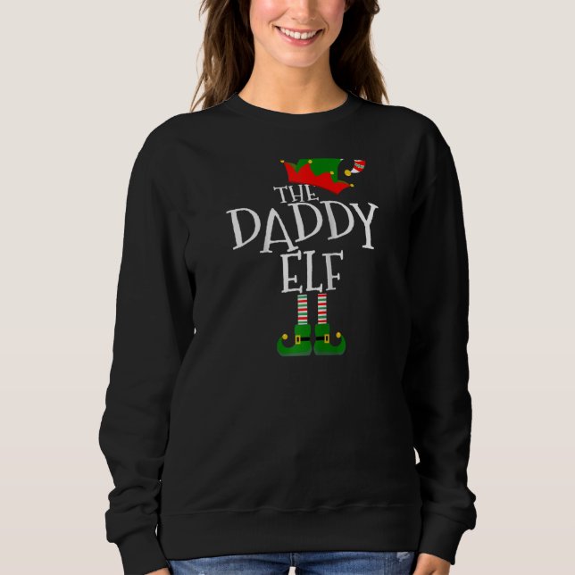 Sweatshirt Mens Easy Le Costume Elf Daddy Correspondant Gr Fa (Devant)