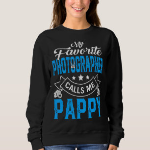 Sweatshirt Mens Fête des pères Mon photographe favori appelle