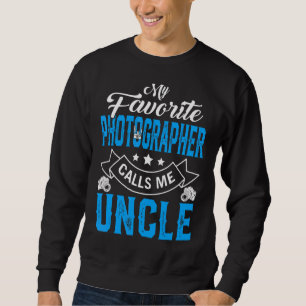 Sweatshirt Mens Fête des pères Mon photographe favori appelle