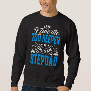 Sweatshirt Mens Fête des pères My Favori Zoo Keeper M'appelle