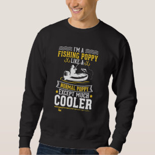 Sweatshirt Mens Fishing Grandpa Pêche Populaire