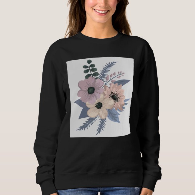 Sweatshirt Mens flowers blossom floral flower bouquet flowers (Devant)