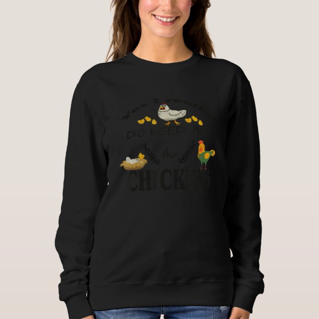 Sweatshirt Mens Funny Farming Farmer Yes I really do need all (Devant)