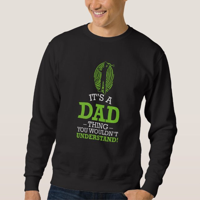Sweatshirt Mens Golf Papa Golf Golf Golf Golf Ball Golf Evolu (Devant)